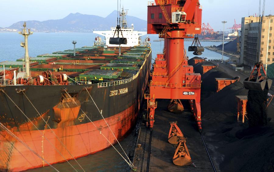 #（經(jīng)濟(jì)）（1）江蘇連云港搶運(yùn)電煤保&ldquo;冬電&rdquo;